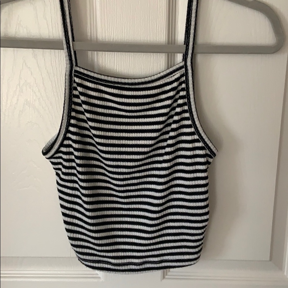 Striped Crop Tank Top